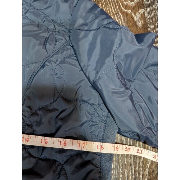 A New Day Womens Dark Blue Quilted Puffer Jacket - Medium - Picture 6 of 7